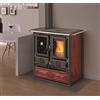Nordica Extraflame Cucina a Legna Forno 7.9 kW Bordeaux Rosetta Sinistra 5.0 Vst