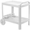 DecHome Carrello Portavivande In Plastica Astro Bianco ASTRO