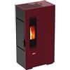 King Stufa a Pellet Slim 5 kW 10 kg 135 m3 Bordeaux SLIM5-B Slim 5