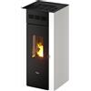 Pegaso Stufa Pellet Ventilata 8.5 kW 17 kg Volume 238 m3 Bianco 7022001 Elane 9