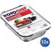 Rotochef 12x Bundle Rotofresh Vaschetta Alluminio + Coperchio 3 Porzione X3 Bassa