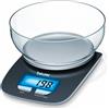 Beurer Bilancia Cucina Digitale Elettronica con ciotola 1.2 Lt Peso Max 3Kg KS25