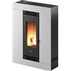 Cadel Stufa a Pellet Ventilata 8,5 kW 15 Kg WiFi Bianco 7023039 Luce Plus 9 T2