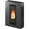 Cadel Stufa a Pellet Ventilata 8,5 kW 15 Kg WiFi Titanio 7023042 Luce Plus 9 T2