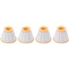 Tescoma Stampo per Dolci Budino in Plastica 4 pz 8,5 cm Bianco e Giallo Delicia