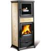 Nordica Extraflame Stufa a Legna Ghisa Forno 9 Kw Pergamena Rossella Plus Evo