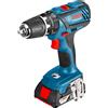 Bosch Trapano a Percussione a Batteria 18 V + 2 Batterie 06019H1102 GSB 18V-21