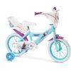 huffie Bicicletta 16 Pollici Bici Frozen per Bambina Bici Elsa Anna 4 5 6 anni