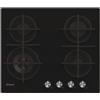 CANDY CDK6GF4WEKB PIANO COTTURA VETRO TEMPERATO 4 ZONE COTTURA GHISA NERO