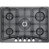 De'Longhi DELONGHI PFA57GH PIANO COTTURA 5 FUOCHI 1 TRIPLA CORONA GHISA ANTRACITE