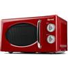 GIRMI Forno a Microonde Combinato Capacità 20 Litri FM21 Retro' Rosso Girmi