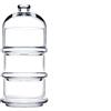Pasabahce patisserie-set 3 contenitori con cupola cm 8,2x22h 96815