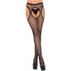 LEG AVENUE CALZE A RETE Halter Collant, taglia unica, colore: nero