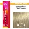 Wella Professionals Wella Color Touch Rich Naturals 10/81 Biondo Chiarissimo Perla Cenere 60ml