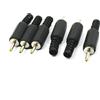 Uxcell 6 Pezzi 2.5 x 0.7mm DC Cavo Di Alimentazione Connettori Maschio Unwired Tappi