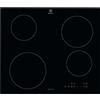 Electrolux Serie 300 Piano Cottura a Induzione 4 Fuochi Da Incasso, EIB60424CK, Comandi Sli