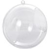 Subitodisponibile 10X Palla sfera in plexiglass trasparente apribile da 5 cm DECORAZIONE 0XCM