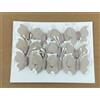Subitodisponibile 12 PEZZI Farfalla GRANDE 4 cm adesiva SALVIA in tessuto DECORAZIONE BOMB 0C45
