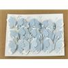 Subitodisponibile 12 PEZZI Farfalla GRANDE 4 cm adesiva CELESTE in tessuto DECORAZIONE BOM 0C40