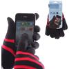 Subitodisponibile Guanti per utilizzo touch screen tablet smartphone neri con righe rosse 0IFV