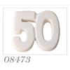 Subitodisponibile 12 PEZZI Gesso Gessetto numero 50 compleanno nozze oro 50 annI 068E