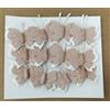 Subitodisponibile 12 PEZZI Farfalla media 3 cm adesiva BEIGE in tessuto DECORAZIONE BOMBON 0C3O