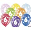 Subitodisponibile 6 PALLONCINI lattice 30 cm numero 6 COMPLEANNO 6 ANNI 0F2F