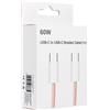 04927CA Pd60g 3a C263 Cavo Usb-c 60w Fast 1m Rosa Per Blackview Bv9600 Pro (2019) Bv9700