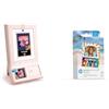 HP Sprocket Stampante fotografica istantanea a colori Photo Booth Machine + carta fotografica adesiva Zink Sprocket 3,5 x 4,25 (confezione da 100)