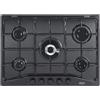 De'Longhi DELONGHI FFN57ASV PIANO COTTURA 5 BRUCIATORI 70CM 1 TRIPLA CORONA NERO