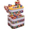 WillingHeart Contenitore Giochi Bambini per Lego Grande Scatole Plastica Con Coperchio Cubi P