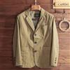 Giacca da Uomo Blazer Safari Tasche Beige Elegante Slim B757B