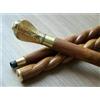 Fatto a mano Manico a testa di serpente in ottone massiccio di design Manico per bastone...