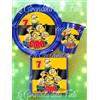 Party KIT 24 PIATTI BICCHIERI TOVAGLIOLI MINIONS NOME Festa Party Tavola ADDOBBI COMPD