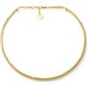 UNOAERRE COLLANA chiodo da donna semi rigida in bronzo placcato oro 24kt (2572)