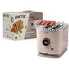 Imetec Grantoast - Tostapane 2 Fette XL con Pinze Apribili per Toast Farciti - 7 Livelli Doratura, Facile Pulizia, Display LED, Griglia Scalda Brioche, Pizzette e Focacce, Timer Digitale, Acciaio Inox