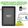 DGQ DIGIQuest Ricevitore Satellitare Full HD Tvsat Ufficiale PER CAMPER E BARCA RETRO TV