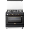 De'Longhi DELONGHI PEMA965CSG CUCINA A GAS 5 FUOCHI FORNO ELETTRICO ANTRACITE 90X60 CE A