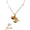 Oro 18kt Collana con ciondolo Fede, Speranza e Carità 45cm In Oro 18kt 750 List 385€