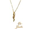 Oro 18kt Collana con ciondolo Corno Portafortuna 45cm In Oro 18kt 750 List 285€