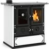 LA NORDICA CUCINA STUFA A LEGNA ROSETTA SINISTRA 5.0 VST STEEL BIANCO ★★★★★