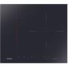 Hoover H-HOB 500 INDUCTION H634DB3TP/G3, piastra a induzione Flex, 3 zone, zona Flex, smussata, larghezza 59 cm, Booster, 7100 W, controllo indipendente, timer, blocco, avvisi, nero e serigrafia rossa