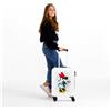 Disney TROLLEY MINNIE DISNEY DA VIAGGIO CM. 55x40x20 BIANCO /ROSSO IN ABS