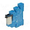 Modulo relè DPDT 8A 250V AC bobina 12V AC DC zoccolo supporto barra DIN
