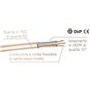 Electraline Cavo elettrico tripolare 3x1.5mm guaina PVC FG16OR16 3G1.5 grigio al metro