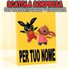 BING E SULA CON NOME SCATOLA SORPRESA REGALO SUPER CONIGLIETTO GIOCO Bambina per