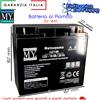Matsuyama BATTERIA AL PIOMBO RICARICABILE 12V 18Ah COME SKB 38641705 SK12-18