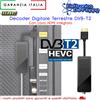 GBC Decoder Ricevitore Digitale Terrestre Full HD Dvb-T2 Hevc H265 HDMI Stick 10bit