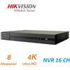 HIKVISION HWN-4116MH D HIWATCH SERIES NVR 4K HD 16CH@8MPX H.265+80MBPS P2P ONVIF