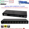 GBC Splitter HDMI 4K@30HZ 8 uscite Compatibile UHD 4K, con banda passante 10,2Gbps